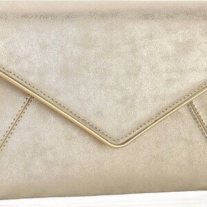 DEXMAY Evening Clutch Handbag for Women Elegant Saffiano PU Leather Envelope Han